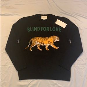 Authentic Gucci blind for love sweater ❤️